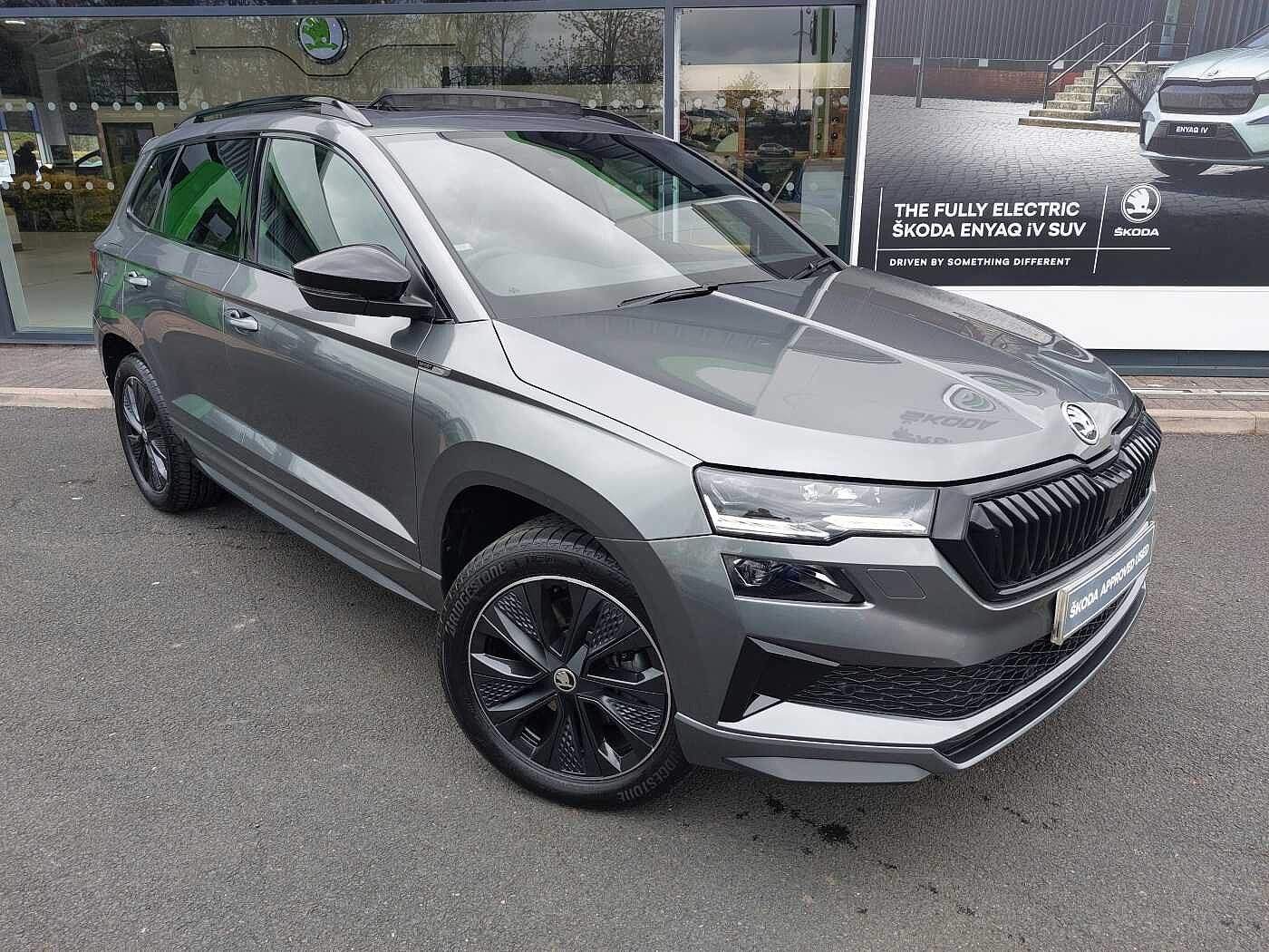 Find A Used Grey ŠKODA Karoq 2.0 TSI (190ps) SportLine 4x4 Auto/DSG SUV ...