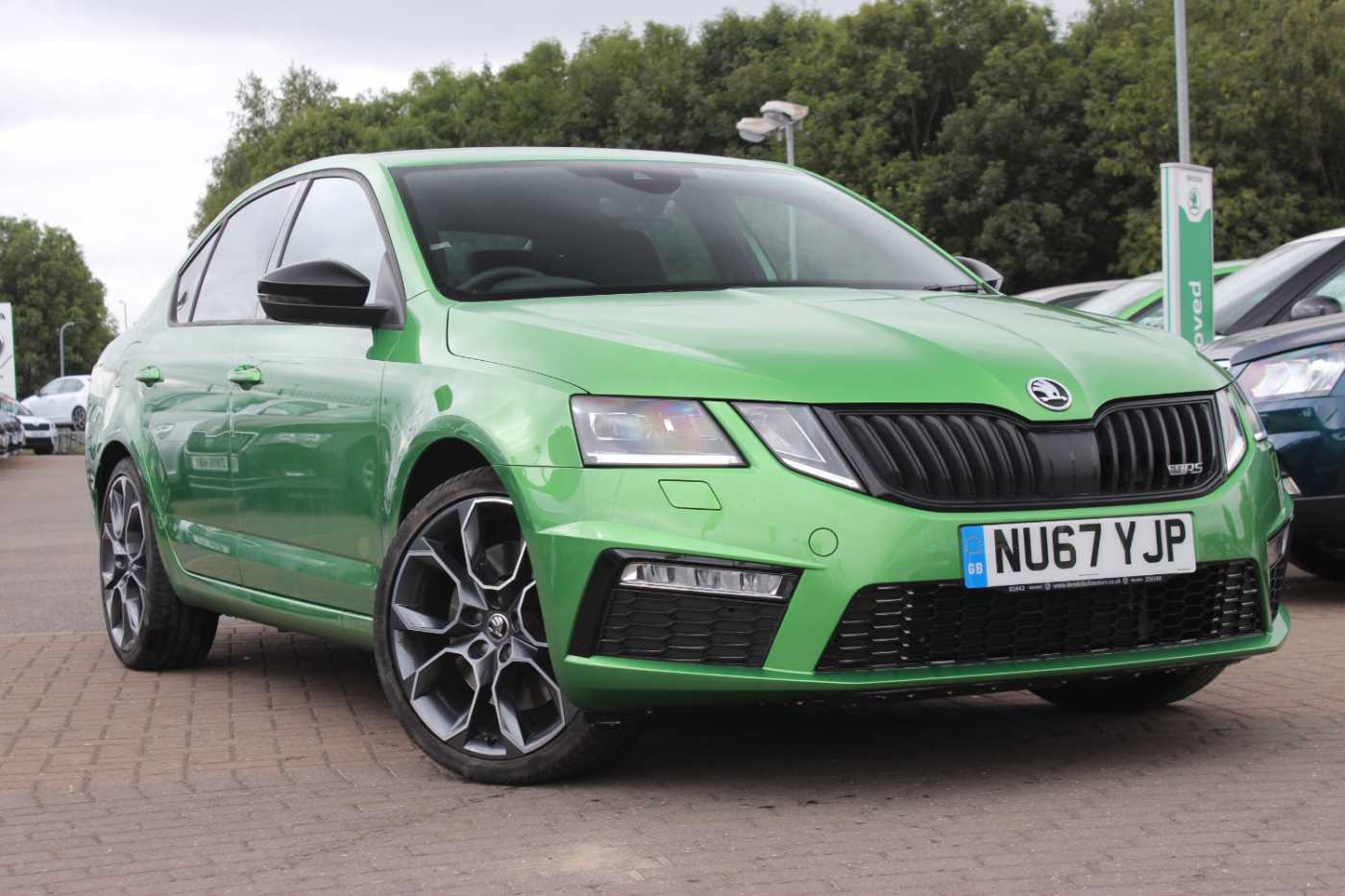 Emerald green skoda