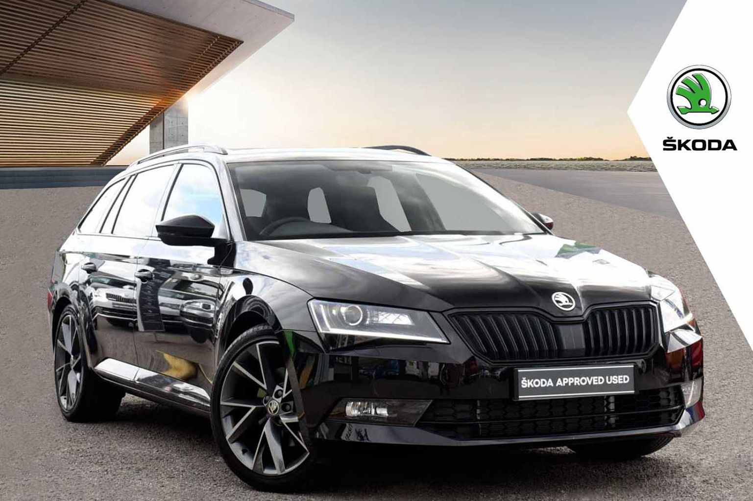 Find A Used Black ŠKODA Superb Sportline Plus 2.0 TDI 190 4x4 DSG In ...