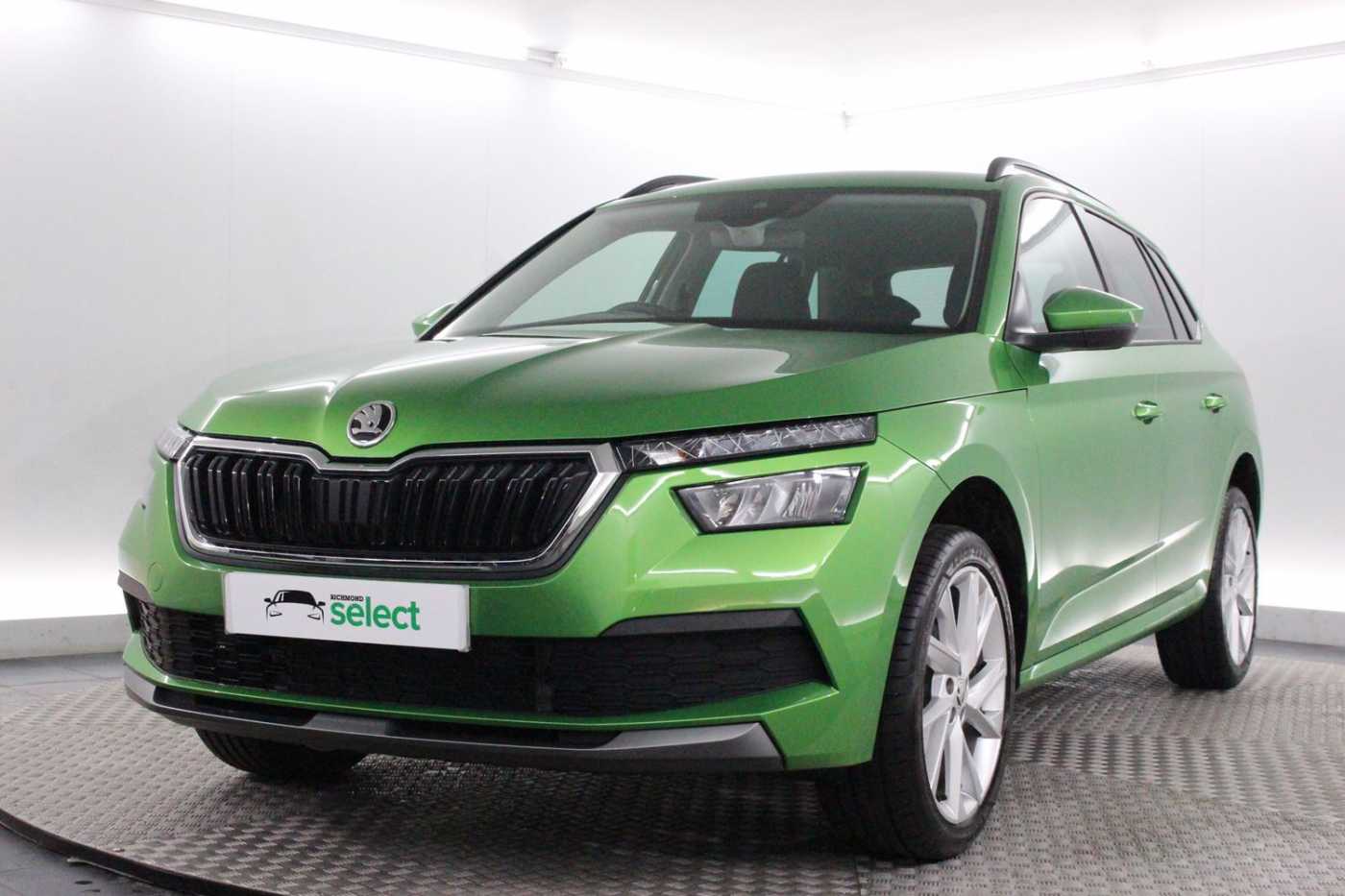 Emerald green skoda