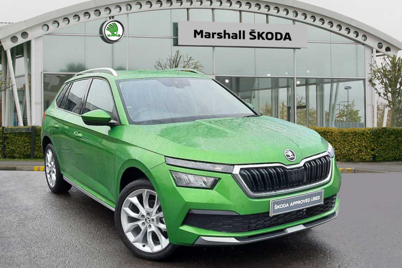 Emerald green skoda