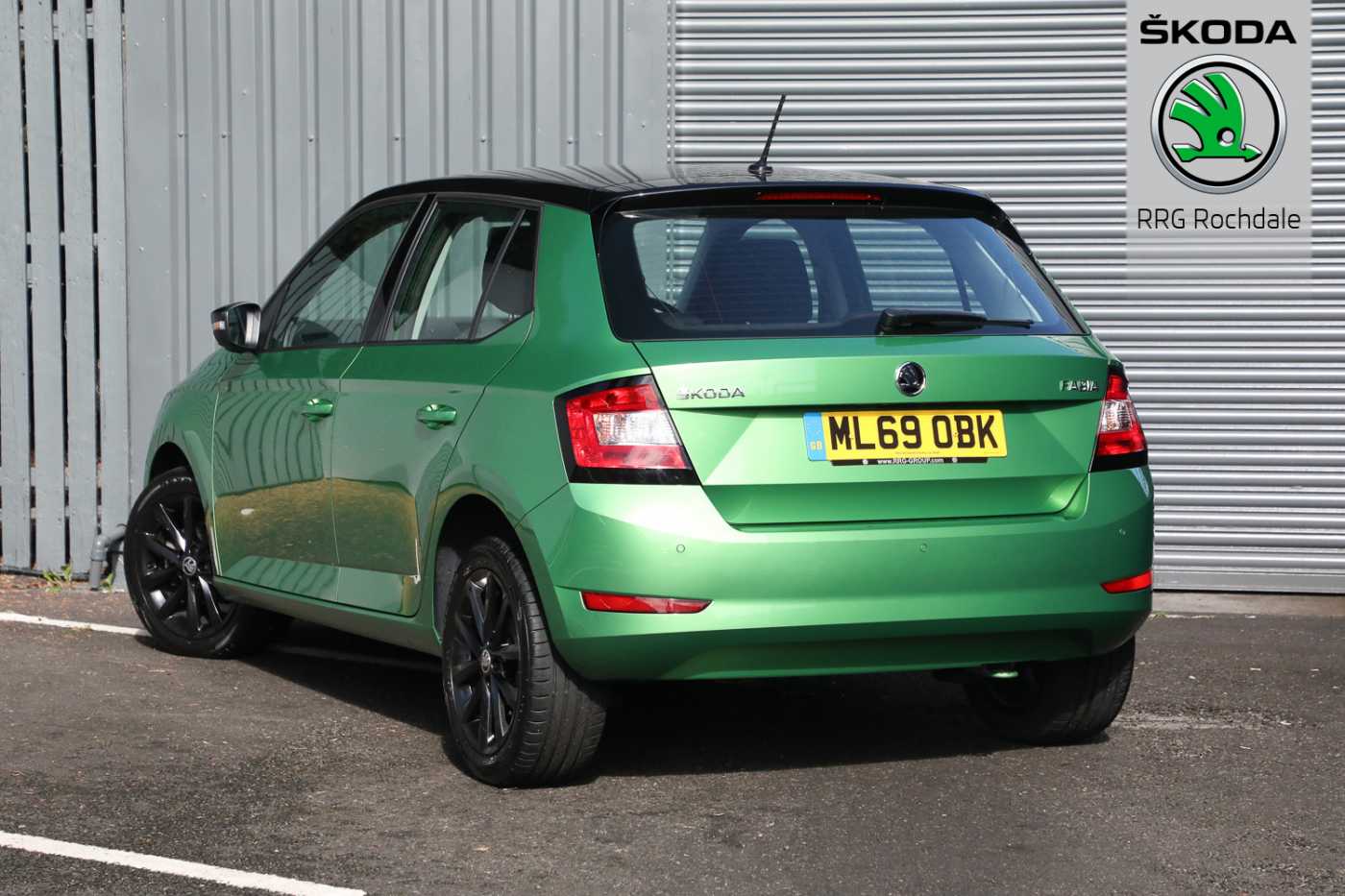 Emerald green skoda