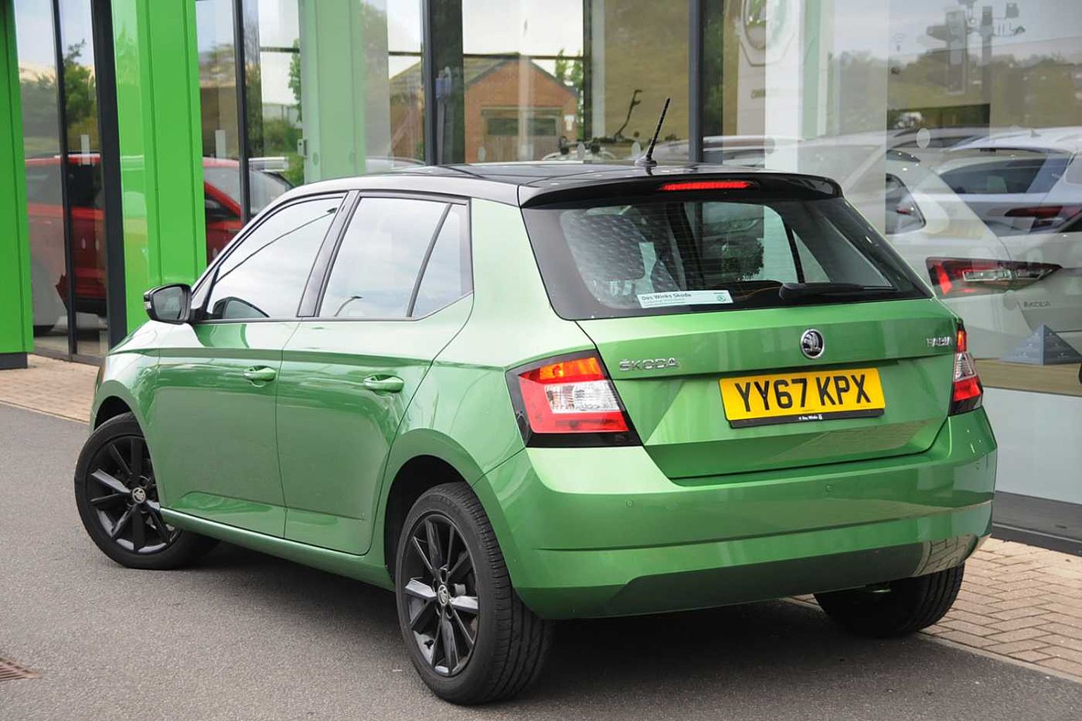 Emerald green skoda