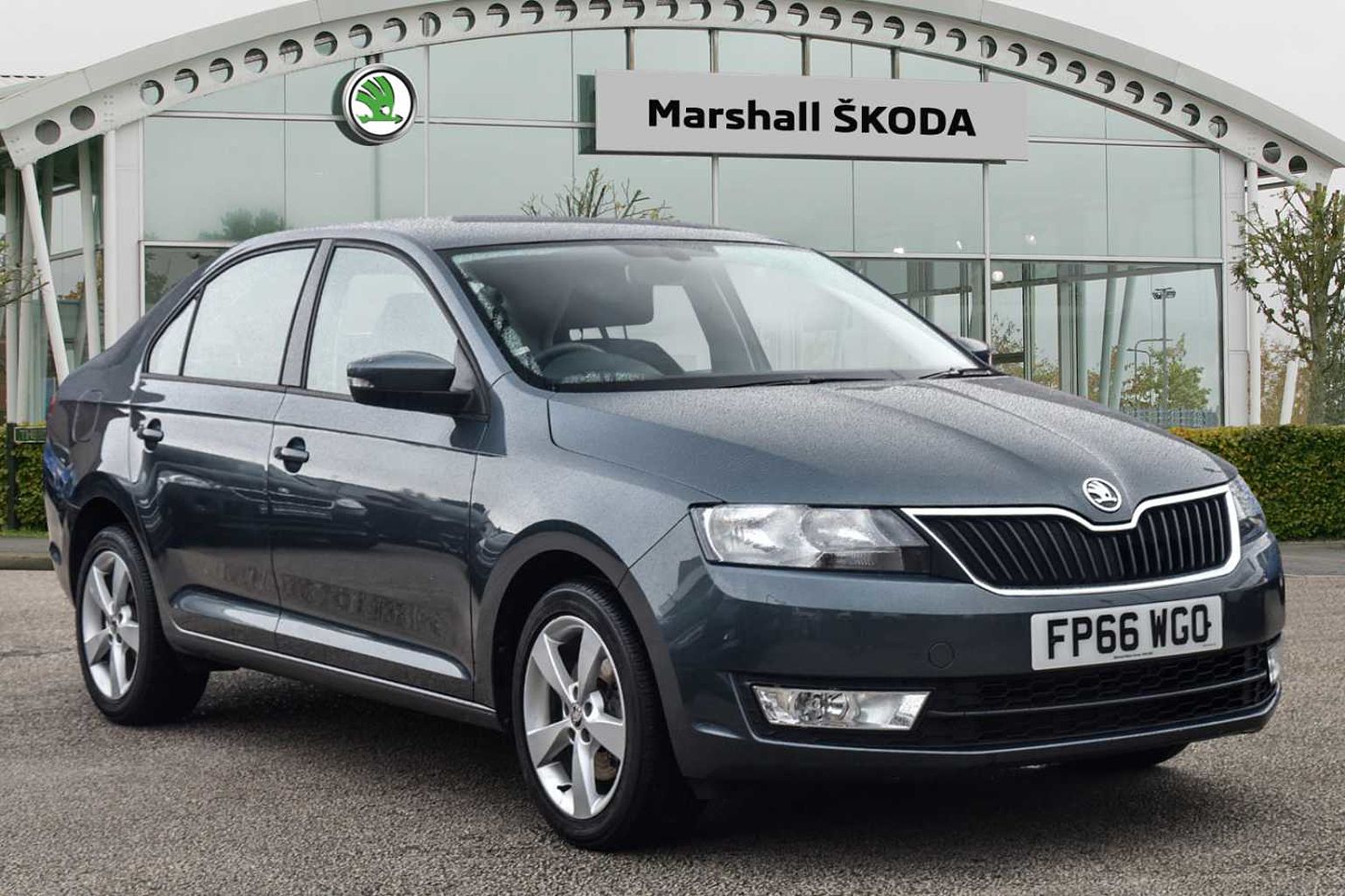 Skoda rapid gray